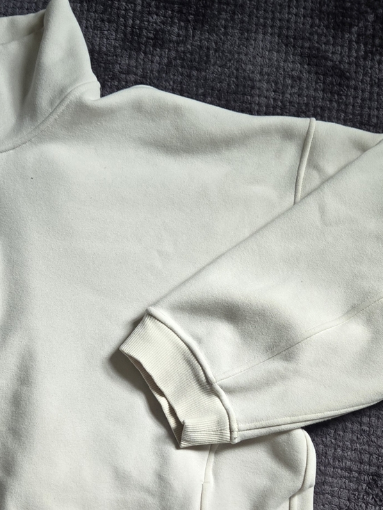 Lululemon Scuba Oversized Half-Zip Hoodie Bone White M/L Fleece Pullover Jacket - Picture 5 of 16